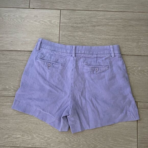 Lila Ryan Sweet Lavender Cecily Linen Blend Short Size 6 - Picture 5 of 5